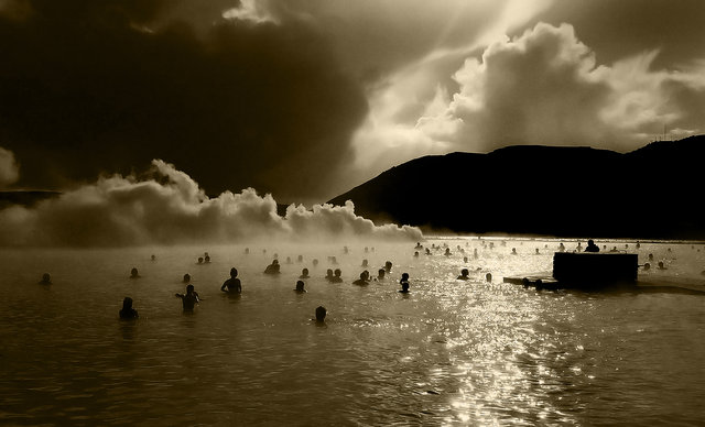 Blå Lagunen (Sepia)